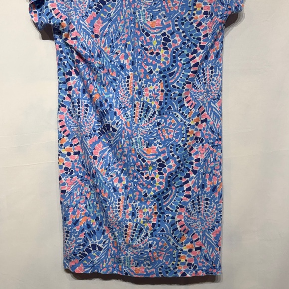 Lilly Pulitzer Duval Linen Dress Tic Tac Tile Allover Print Size XS - Picture 7 of 9